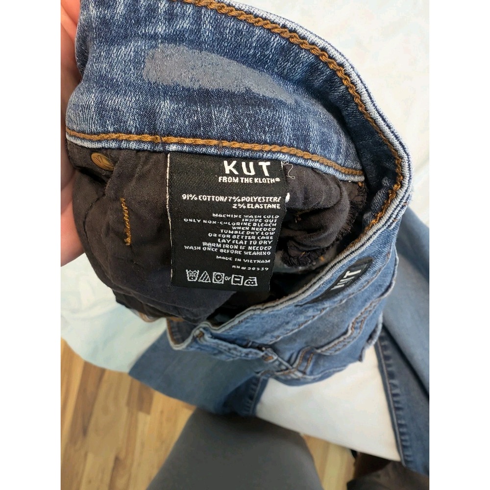 KUT from the Kloth Straight Leg Women's Size 14 Denim Blue Jeans - Picture 9 of 9